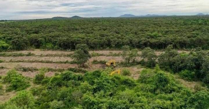 ពលរដ្ឋមួយចំនួនធ្វើពហិការក្រុមហ៊ុន ឡេង ណាវ៉ាត្រាគ្រុប ដោយអះអាងថាក្រុមហ៊ុននេះធ្វើឱ្យយបាត់បង់ជម្រកសត្វនិងព្រៃឈើ