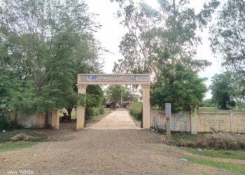 ទិដ្ឋភាពសាលាបឋមសិក្សាថ្មគោល ស្ថិតនៅឃុំផ្គាំ ស្រុកស្វាយចេក ខេត្តបន្ទាយមានជ័យ នៅថ្ងៃទី១២ ខែមិថុនា ឆ្នាំ២០២៣។ (រូបផ្តល់ឱ្យ)