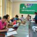 ប្រធានសហជីពស្មារតីខ្មែរនិងកម្មកររោងចក្រ សិនតៃ ហ្គាមេន បានទៅដាក់ពាក្យប្ដឹងនៅក្រសួងការងារ និងណ្តុះបណ្តាលវិជ្ជាជីវៈ នៅថ្ងៃទី៨ ខែវិច្ឆិកា ឆ្នាំ២០២៣ជុំវិញបញ្ហាដែលកើតឡើងលើកម្មករ ។ (រូបថតផ្ដល់ឱ្យ)