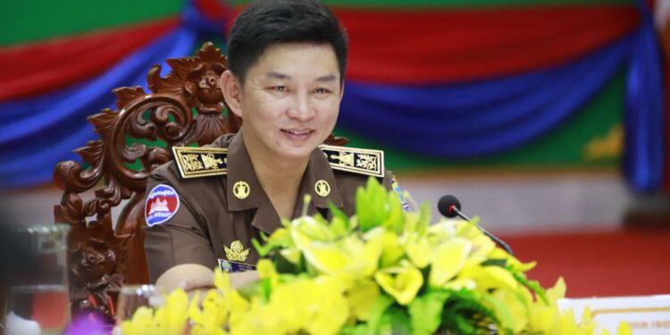 អភិបាលក្រុងកែប លោក ខេង យ័ន ក្នុងការប្រជុំការងារកាលពីថ្ងៃទី ៣០ ខែធ្នូ ឆ្នាំ២០២៣។ (ហ្វេសប៊ុក ផេក ខេង យ័ន)