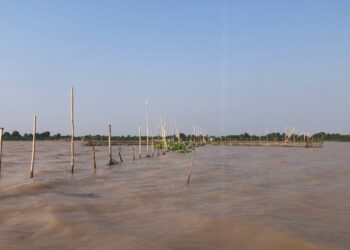 ឧបករណ៍នេសាទលបឡុកស្ថិតក្នុងឃុំឆ្នុកទ្រូ ខេត្តកំពង់ឆ្នាំង នៅថ្ងៃទី០៦ ខែមេសា ឆ្នាំ២០២៤។ (ចិត្ត ស្រីយ៉ា)